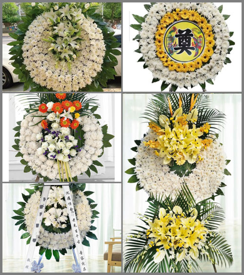 山西晋中榆社县河峪乡平顶村花圈速递